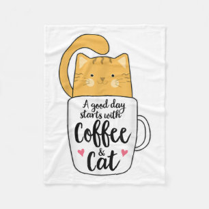 Manta Polar Gracioso Naranja Cat Coffee Mug Cat Lover