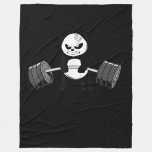 Manta Polar Gracioso Panda Workout Kitten Gym Deadlift Power