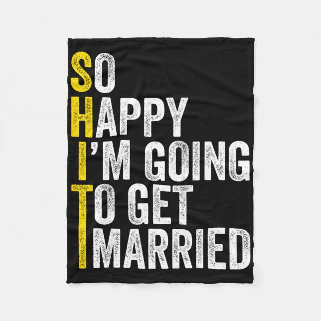 Manta Polar Gracioso partido de solteros Groom Shirt1 (Anverso)