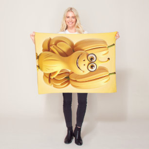 Manta Polar Gracioso personaje bananero