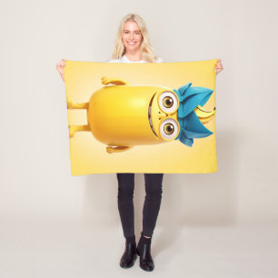 Manta Polar Gracioso personaje bananero