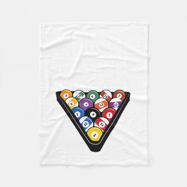 Manta Polar Gracioso Pool Payer Regalos Bonitos Rack Shirt Art (Anverso)