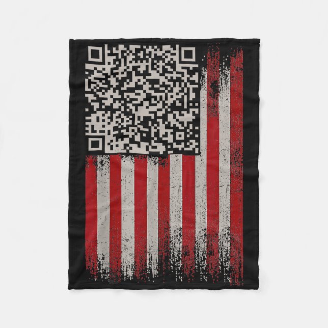 Manta Polar Gracioso Qr Trump Dancing Dance Code (Anverso)