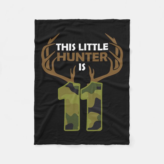 Manta Polar Gracioso regalo de caza de venados de 11 años de e (Anverso)