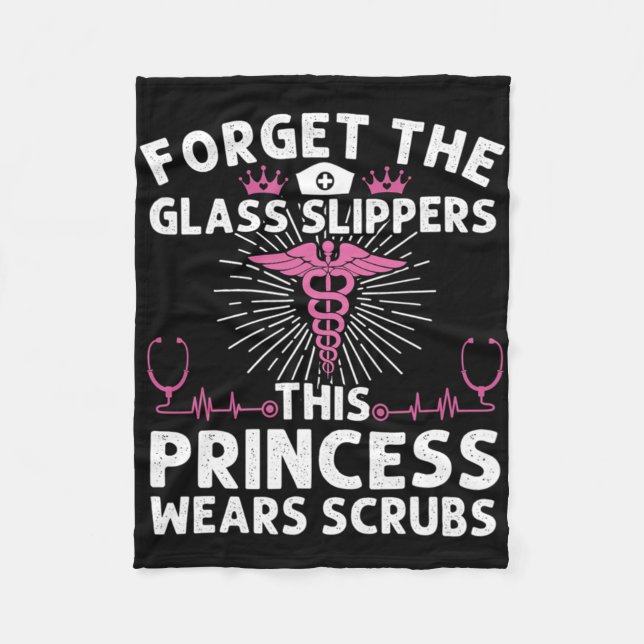 Manta Polar Gracioso Regalo De Enfermería Para Mujeres Guay Qu (Anverso)