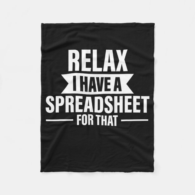 Manta Polar Gracioso Relax Tener Spreadsheet Accountability (Anverso)
