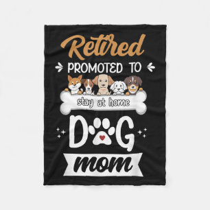 Manta Polar Gracioso Retirado Perro Mamá Regalo Cute Pet Lover