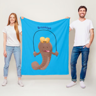 Manta Polar Gracioso saltando a la personalizado de pescado de