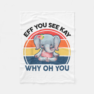Manta Polar Gracioso Si Ves A Kay Por Qué Oh Elephant Yoga