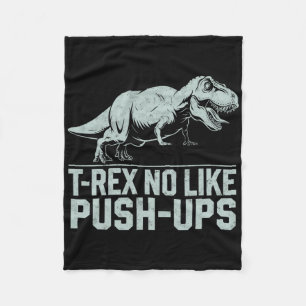 Manta Polar Gracioso T-rex No Like Push-ups Dinosaur Workout G
