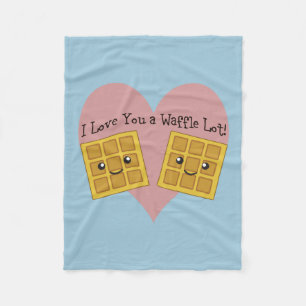Manta Polar Gracioso Te Amo Un Waffle Lot Cute Kawaii Waffles