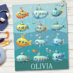 Manta Polar Graciosos niños de patrones submarinos de malla