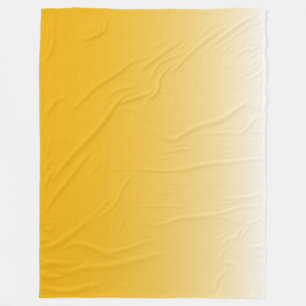 Manta Polar Gradiente de dos tonos de color amarillo oscuro