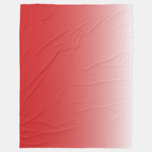 Manta Polar Gradiente de dos tonos de color rojo intenso