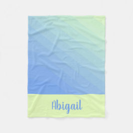 Manta Polar Gradiente de naranja amarillo verde azul personali