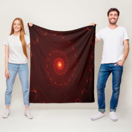 Manta Polar Gradiente De Swirl Fiery Red Sparkle