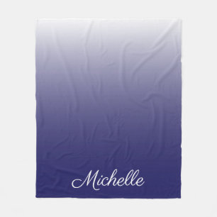 Manta Polar Gradiente personalizado azul marino oscuro