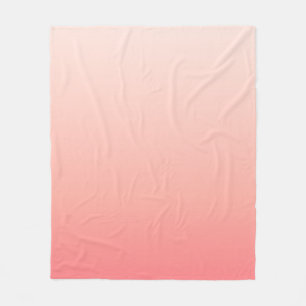 Manta Polar Gradiente rosa pálido y melocotón
