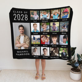 Manta Polar Graduación A Través De Los Años 17 Foto De Negro