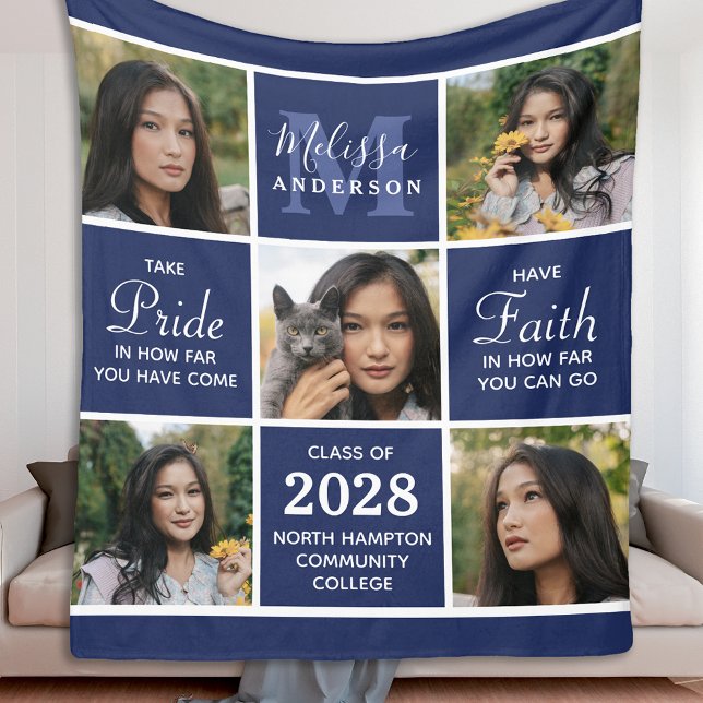 Manta Polar Graduación azul de la Marina de Collage de fotos 5 (Subido por el creador)