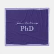 Manta Polar Graduación de Doctorado Nombre Personalizado