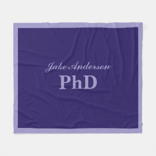 Manta Polar Graduación de Doctorado Nombre Personalizado