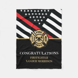 Manta Polar Graduación de la Academia de Bomberos Bandera de L