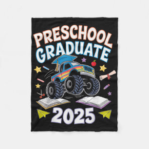 Manta Polar Graduación de Preescolar 2025 Camión Monstruo Grad