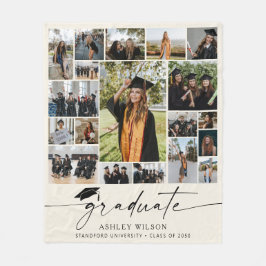 Manta Polar Graduación moderna 19 Graduado de Collage de fotos