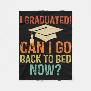 Manta Polar Graduación Retro Puedo Ir A Ck A Bed Now College G