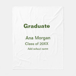 Manta Polar Graduado agregar nombre clase de nombre de escuela