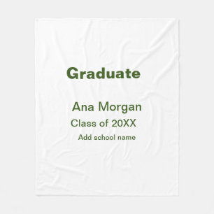 Manta Polar Graduado agregar nombre clase de nombre de escuela