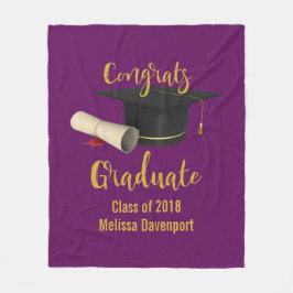 Manta Polar Graduado de Graduación y Diploma