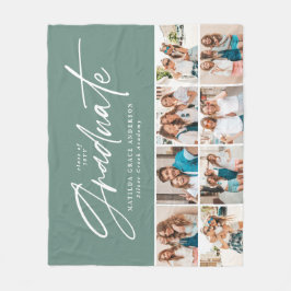 Manta Polar Graduado sage verde multi foto elegante moderno