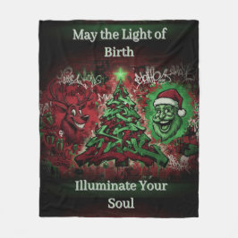 Manta Polar Graffiti Christmas Fleece Blanket 50x60