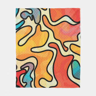 Manta Polar Graffiti urbano: Textura de arte sin costura.