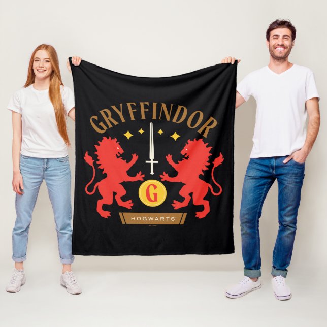 Manta Polar Gráfica de doble león de la casa GRYFFINDOR™ (In situ)