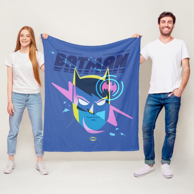 Manta Polar Gráfica de la cabeza de la luz Batman para siempre (In situ)