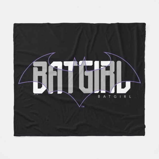 Manta Polar Gráfica de nombre de alta tecnología de Batgirl (Frente (Horizontal))