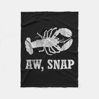Manta Polar Gráfica de Novedad Aw Snap Funny Lobster Pun