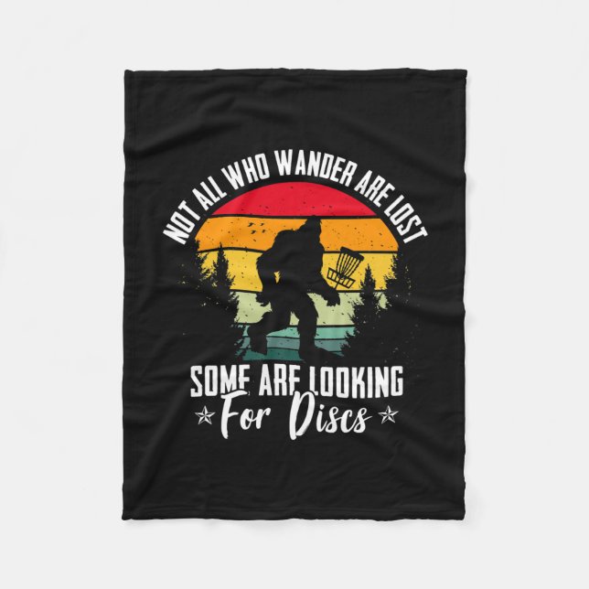 Manta Polar Gráfica divertida de Disk Golf Lover para mujeres  (Anverso)