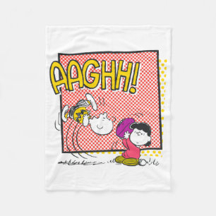 Manta Polar Gráfico cómico de Charlie Brown y Lucy