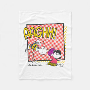 Manta Polar Gráfico cómico de Charlie Brown y Lucy