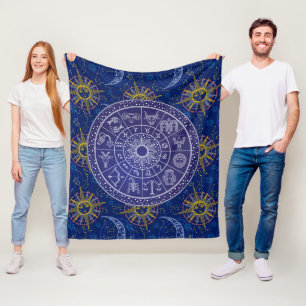 Manta Polar Gráfico de astrología Fleece Blanket