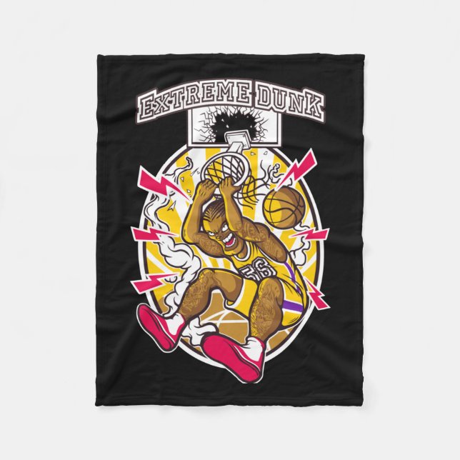 Manta Polar Gráfico de baloncesto (Anverso)