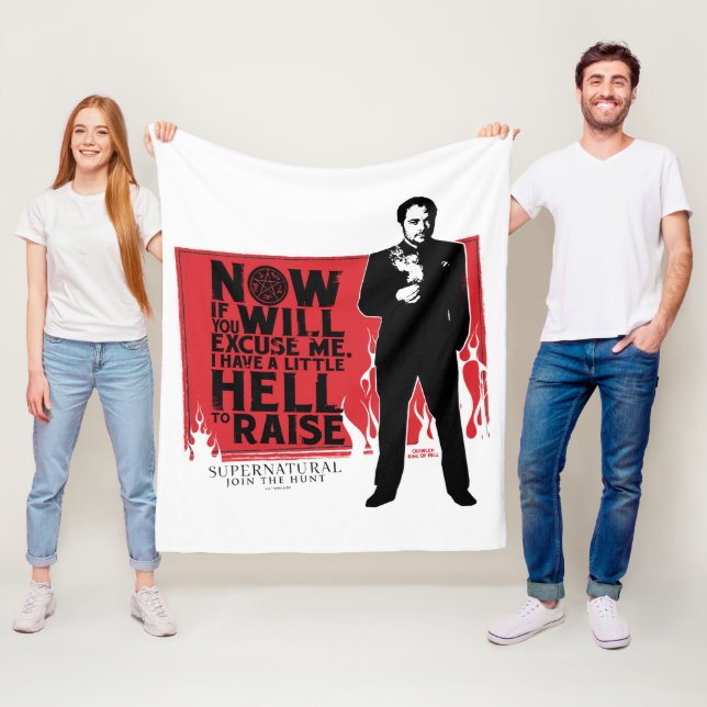 Manta Polar Gráfico de citas de Crowley supernatural (In situ)