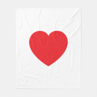 Gráfico de corazón rojo blanco moderno simple
