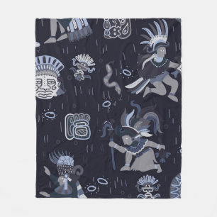 Manta Polar Gráfico de diseño incaico