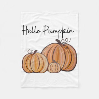 Manta Polar Gráfico de Halloween de saludo calabaza Fall