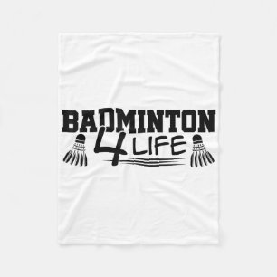 Manta Polar Gráfico de jugador de bádminton para toda la vida 